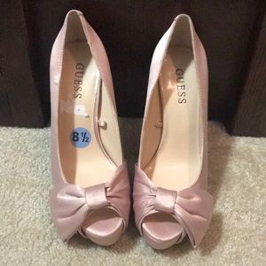 Guess blush pink heels
